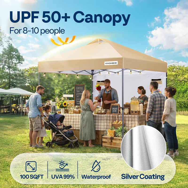 Pop Up Gazebo with Sidewall 3x3m Tent