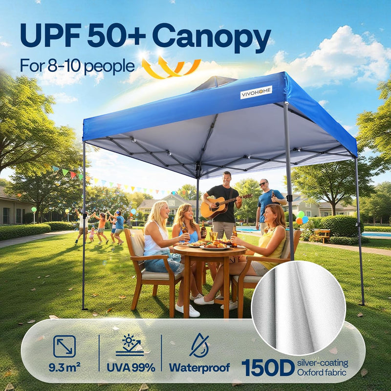 Pop Up Gazebo with Sidewall 3x3m Tent