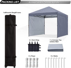Pop Up Gazebo with Two Side Panels