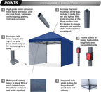 Pop Up Gazebo with Two Side Panels