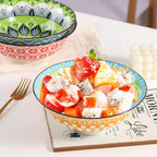 Porcelain Dessert Bowls Cereal Bowl Ceramic Colorful Small (Set of 6)
