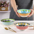 Porcelain Dessert Bowls Cereal Bowl Ceramic Colorful Small (Set of 6)