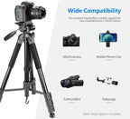 Portable Camera Tripod for Travel Vlogging Recording Aluminum