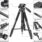 Portable Camera Tripod for Travel Vlogging Recording Aluminum