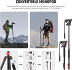 Portable Camera Tripod for Travel Vlogging Recording Aluminum