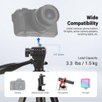 Portable Camera Tripod for Travel Vlogging Recording Aluminum