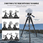 Portable Camera Tripod for Travel Vlogging Recording Aluminum