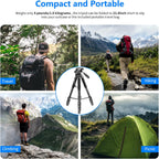 Portable Camera Tripod for Travel Vlogging Recording Aluminum