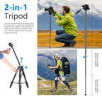 Portable Camera Tripod for Travel Vlogging Recording Aluminum