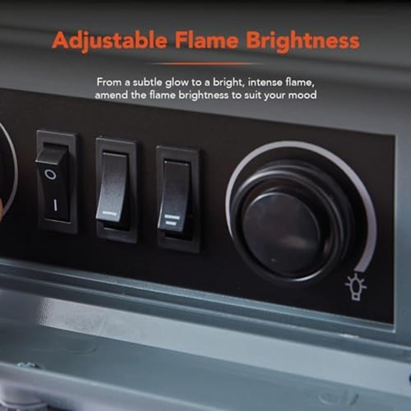 Portable Electric Fire Stove Heater with Realistic LED