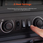 Portable Electric Fire Stove Heater with Realistic LED