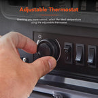 Portable Electric Fire Stove Heater with Realistic LED