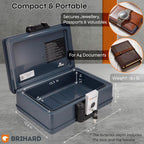 Portable Fire Chest A5 Waterproof Fireproof Lockable Storage
