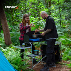 Portable Fold-Up Camping Kitchen with Windscreen Pop Up