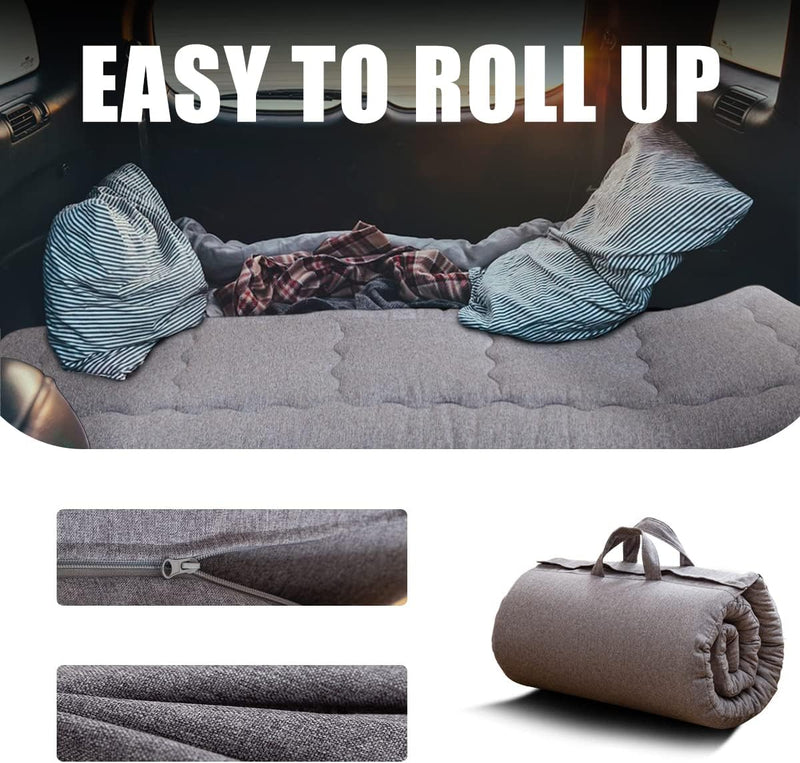 Portable Foldable Futon Mattress Hypoallergenic Fabric