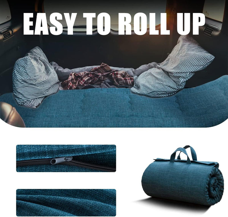 Portable Foldable Futon Mattress Hypoallergenic Fabric