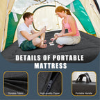 Portable Foldable Futon Mattress Hypoallergenic Fabric