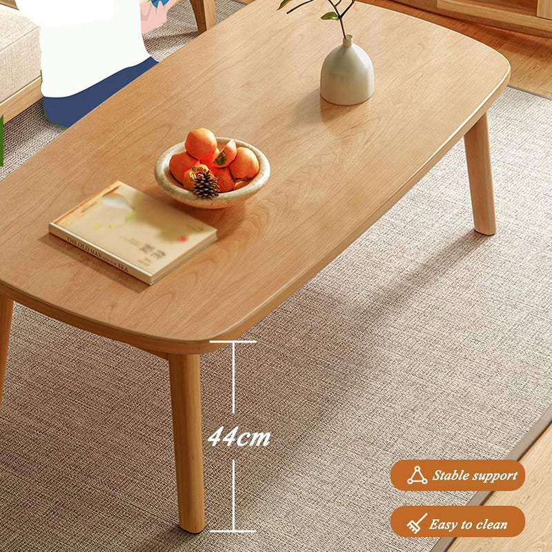 Portable Folding Coffee Table Rectangle Small Floor Sitting