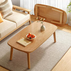 Portable Folding Coffee Table Rectangle Small Floor Sitting