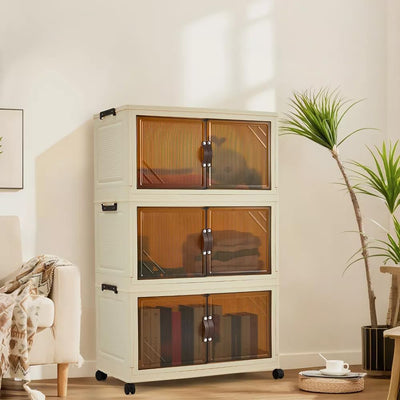 Foldable Wardrobe Plastic Folding Chest of Drawers