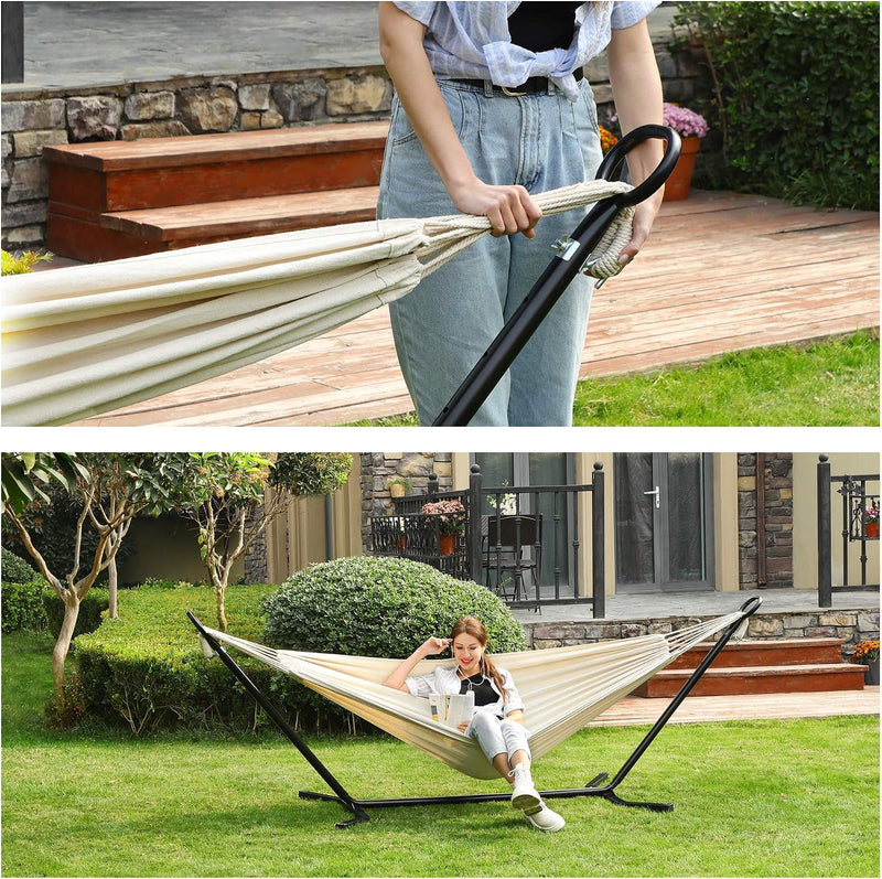 Portable Hammock with Stand 210 X 150CM
