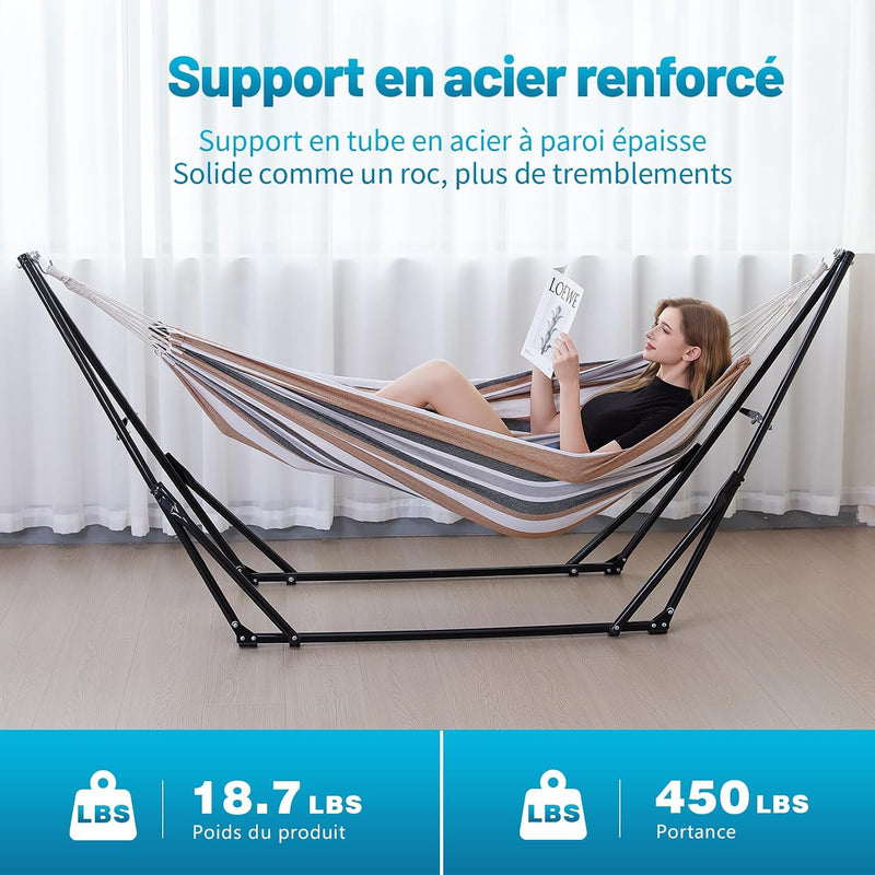Portable Hammock with Stand for Outside Or Inside
