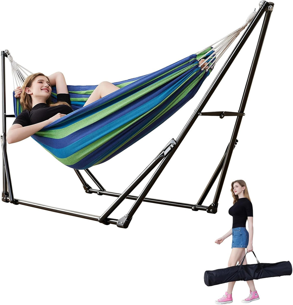 Portable Hammock with Stand for Outside Or Inside