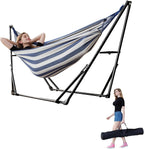 Portable Hammock with Stand for Outside Or Inside