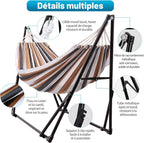 Portable Hammock with Stand for Outside Or Inside