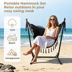 Portable Hammock with Stand Travel Chair for Outside
