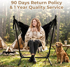 Portable Hammock with Stand Travel Chair for Outside