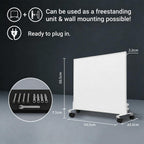 Portable Infrared Space Heater 300W with Roller Bracket