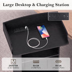Portable Podium Stand with Adjustable Shelf Lockable Wheels