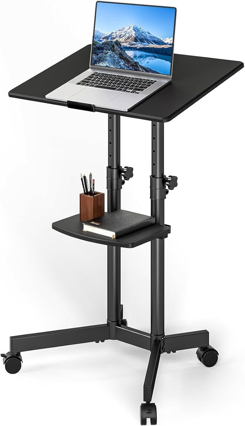 Mobile Standing Desk for Laptop Lectern 60x40CM