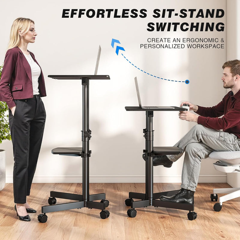 Mobile Standing Desk for Laptop Lectern 60x40CM