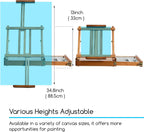 Portable Tabletop Easel for Painting: Artist Sketchbox