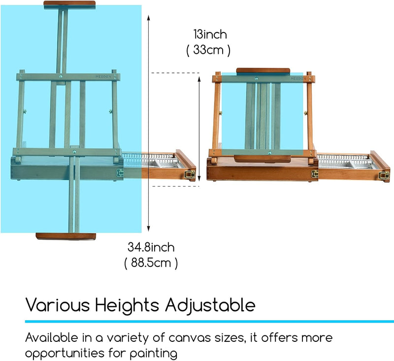 Portable Tabletop Easel for Painting: Artist Sketchbox