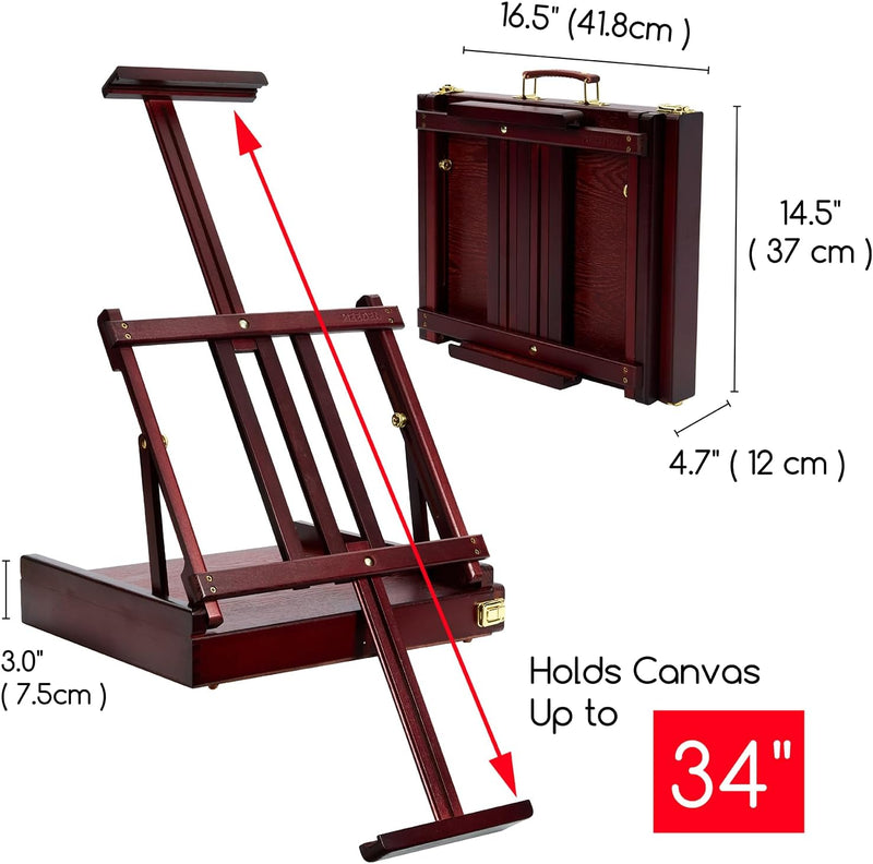 Portable Tabletop Easel for Painting: Artist Sketchbox
