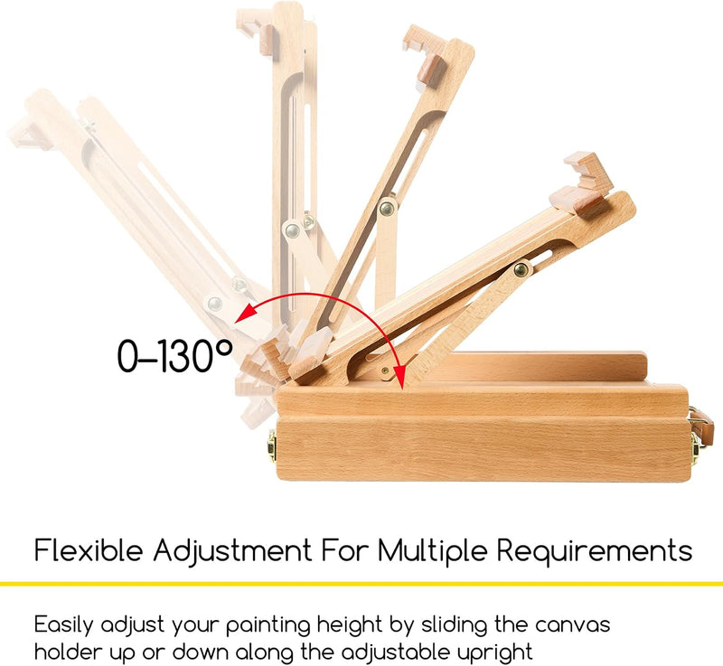 Portable Tabletop Easel for Painting: Artist Sketchbox