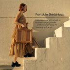 Portable Tabletop Easel for Painting: Artist Sketchbox