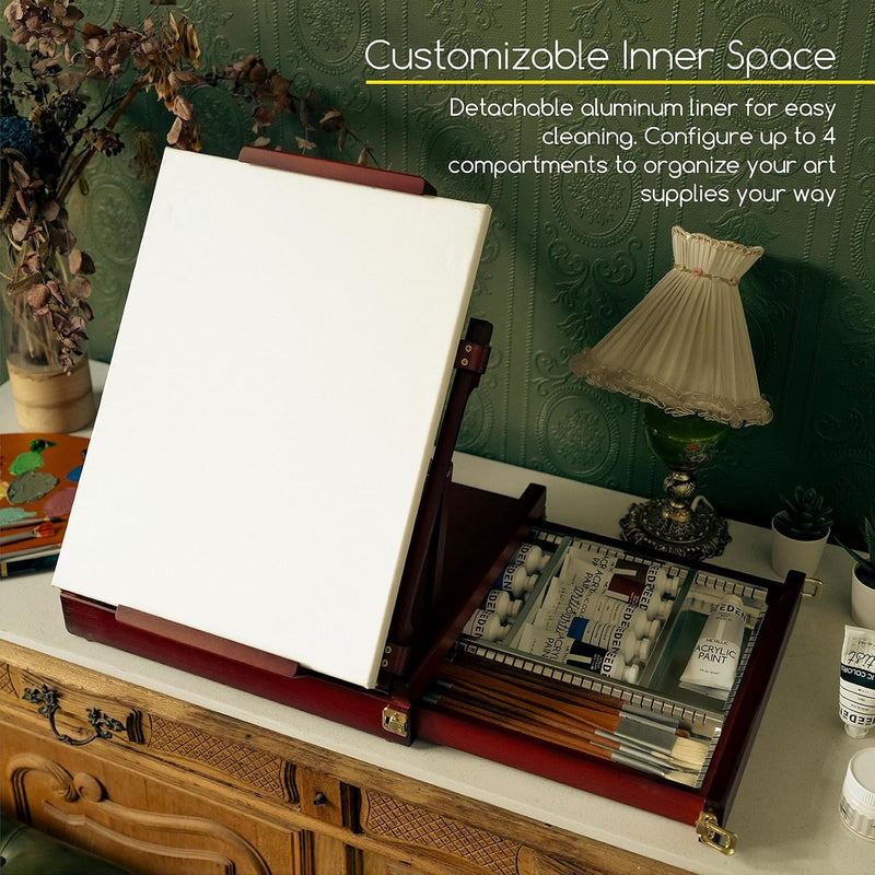 Portable Tabletop Easel for Painting: Artist Sketchbox