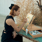 Portable Tabletop Easel for Painting: Artist Sketchbox