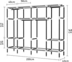 Portable Wardrobe Clothes Closet Storage Organiser with Hanging