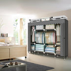 Portable Wardrobe Clothes Closet Storage Organiser with Hanging