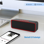 Portable Wireless Speaker Bluetooth 5.0 with 3d Stereo
