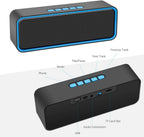 Portable Wireless Speaker Bluetooth 5.0 with 3d Stereo