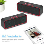 Portable Wireless Speaker Bluetooth 5.0 with 3d Stereo