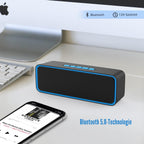Portable Wireless Speaker Bluetooth 5.0 with 3d Stereo