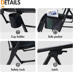 Reclining Camping Chair Garden Chairs Sun Lounger Bundle-Fold