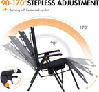 Reclining Camping Chair Garden Chairs Sun Lounger Bundle-Fold